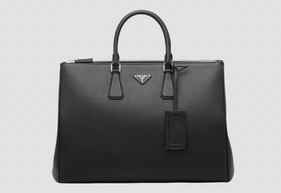 sac fourre tout prada galleria en cuir saffiano